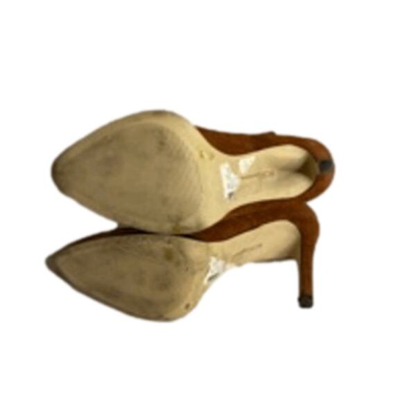 BCBGeneration Brown Suede Leather Pointed Toe Stiletto Heel Boots 8M - Picture 11 of 11